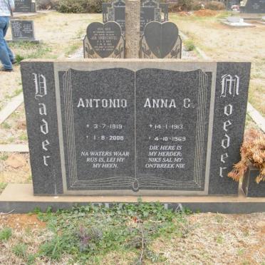 SEGOTTA  Antonio 1919-2008 &amp; Anna C. 1913-1969