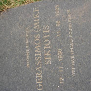 SIKIOTIS Gerassimos 1930-1995