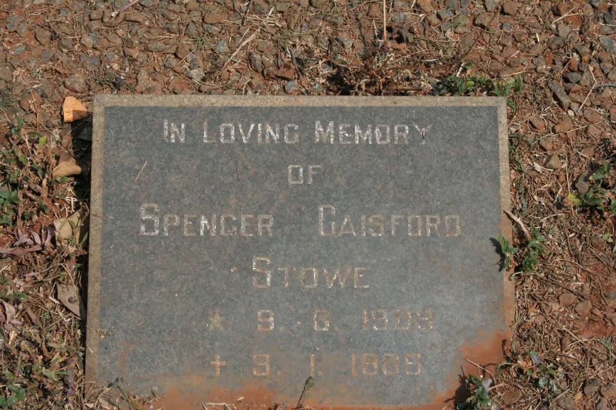 STOWE Spencer Gaisford 1909-1985