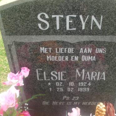 STEYN Elsie Maria 1924-1999