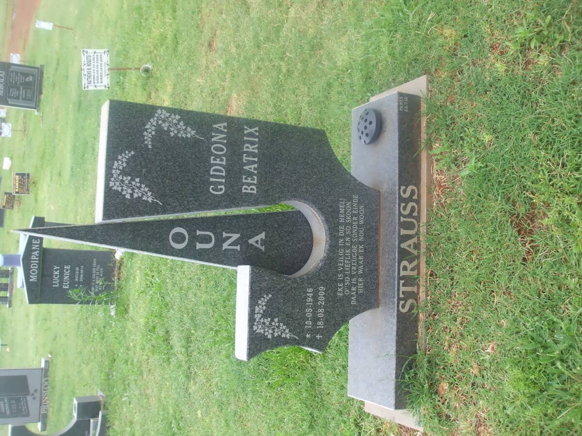 STRAUSS Gideona Beatrix 1946-2009