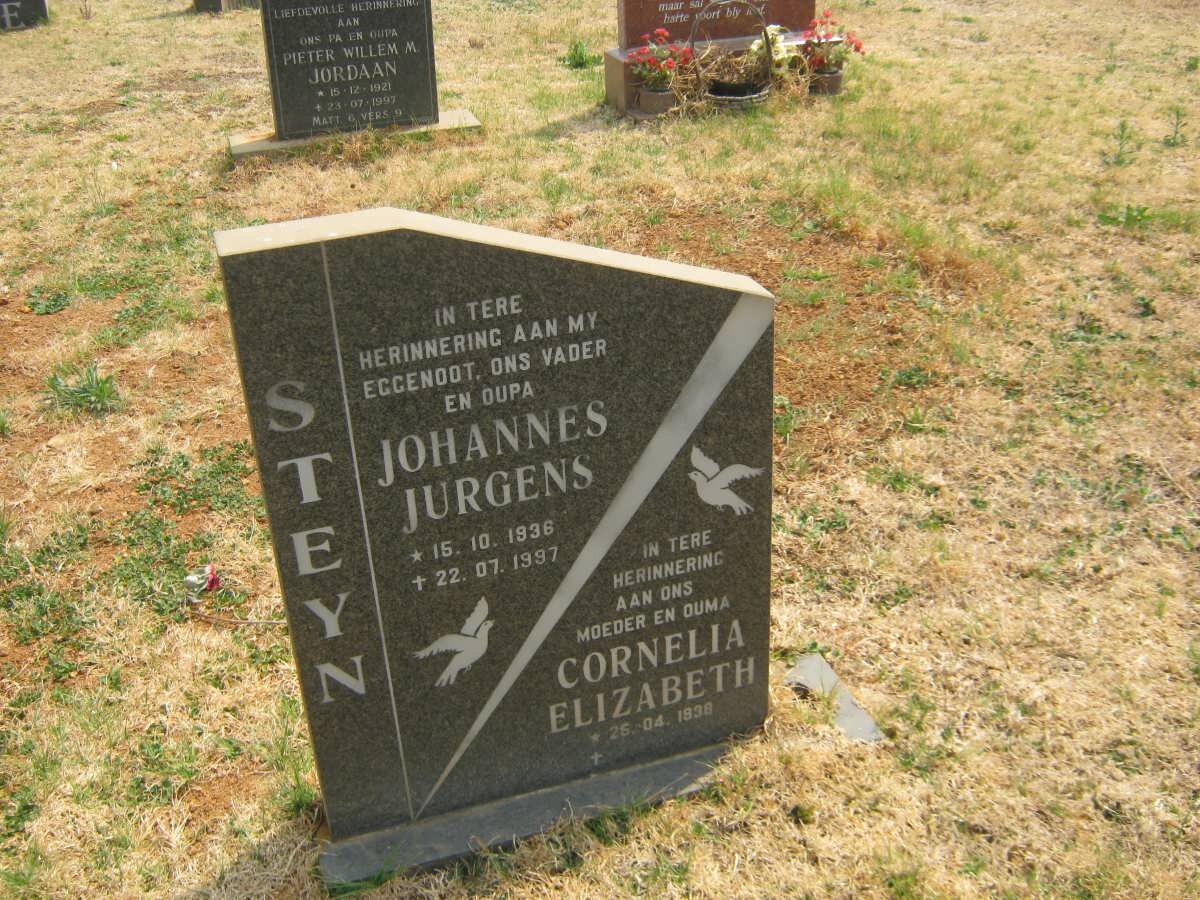 STEYN Johannes Jurgens 1936-1997 &amp; Cornelia Elizabeth 1938-