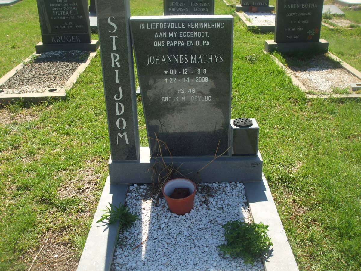 STRYDOM Johannes Mathys 1918-2008