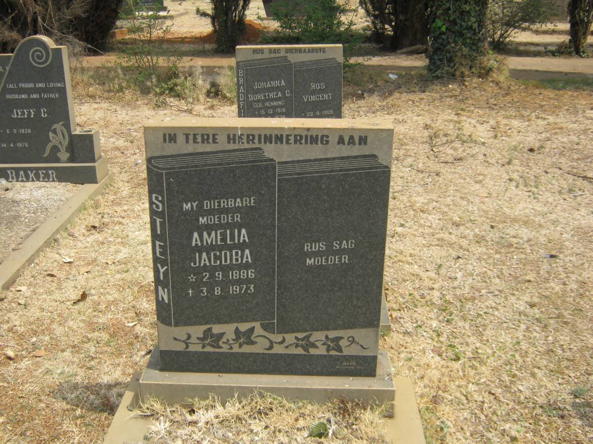 STEYN Amelia Jacoba 1886-1973
