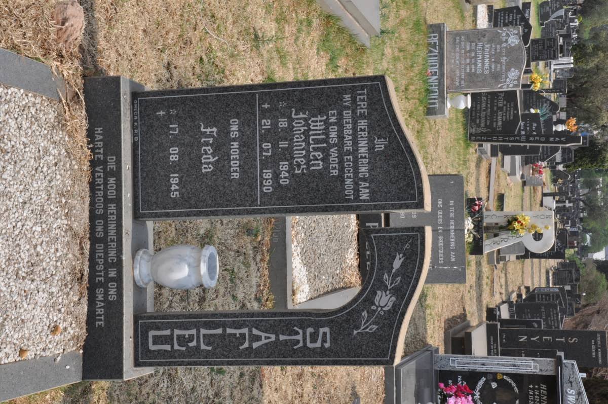 STAFLEU Willem Johannes 1940-1990 &amp; Freda 1945-