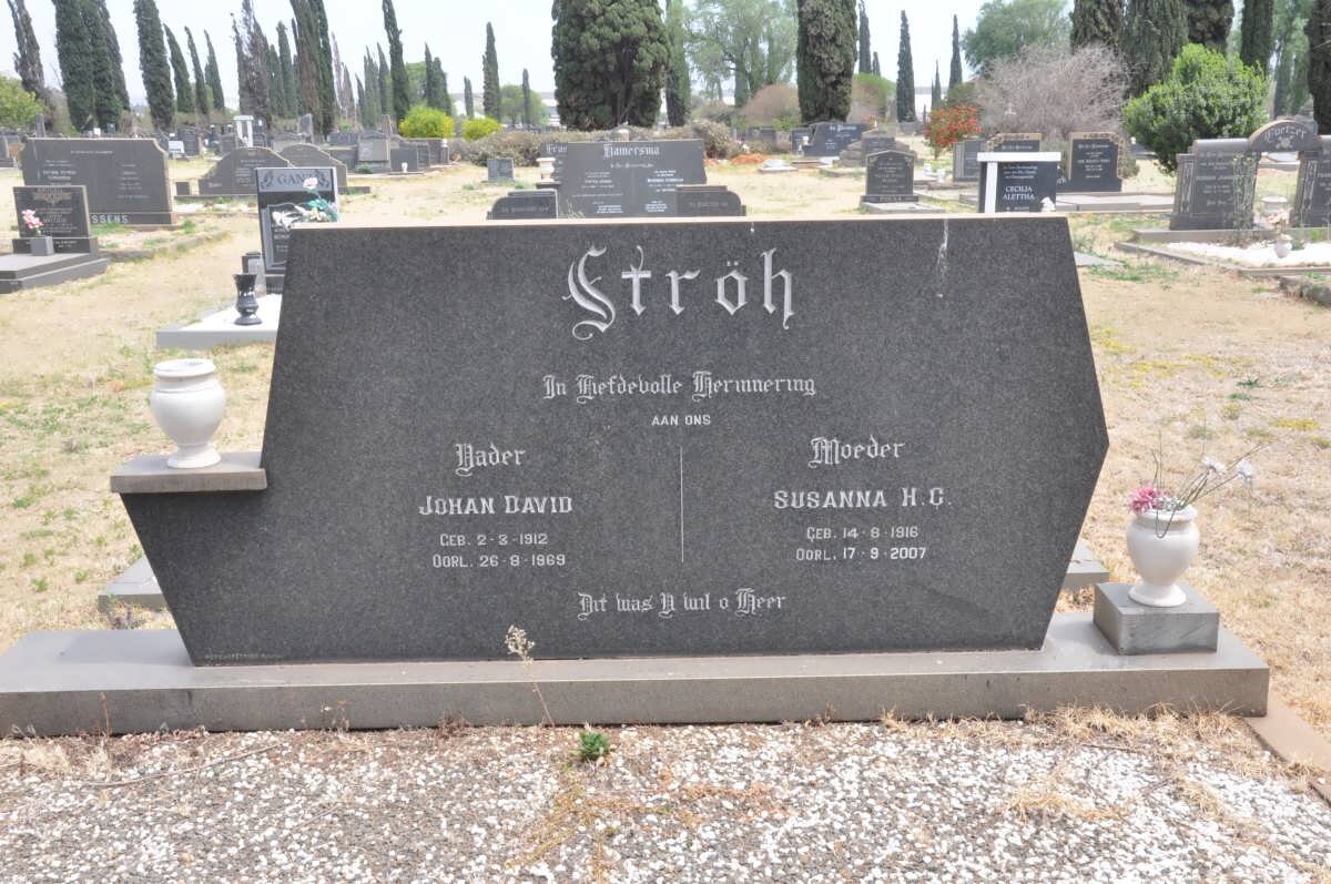 STRÖH Johan David 1912-1969 &amp; Susanna H.G. 1916-2007