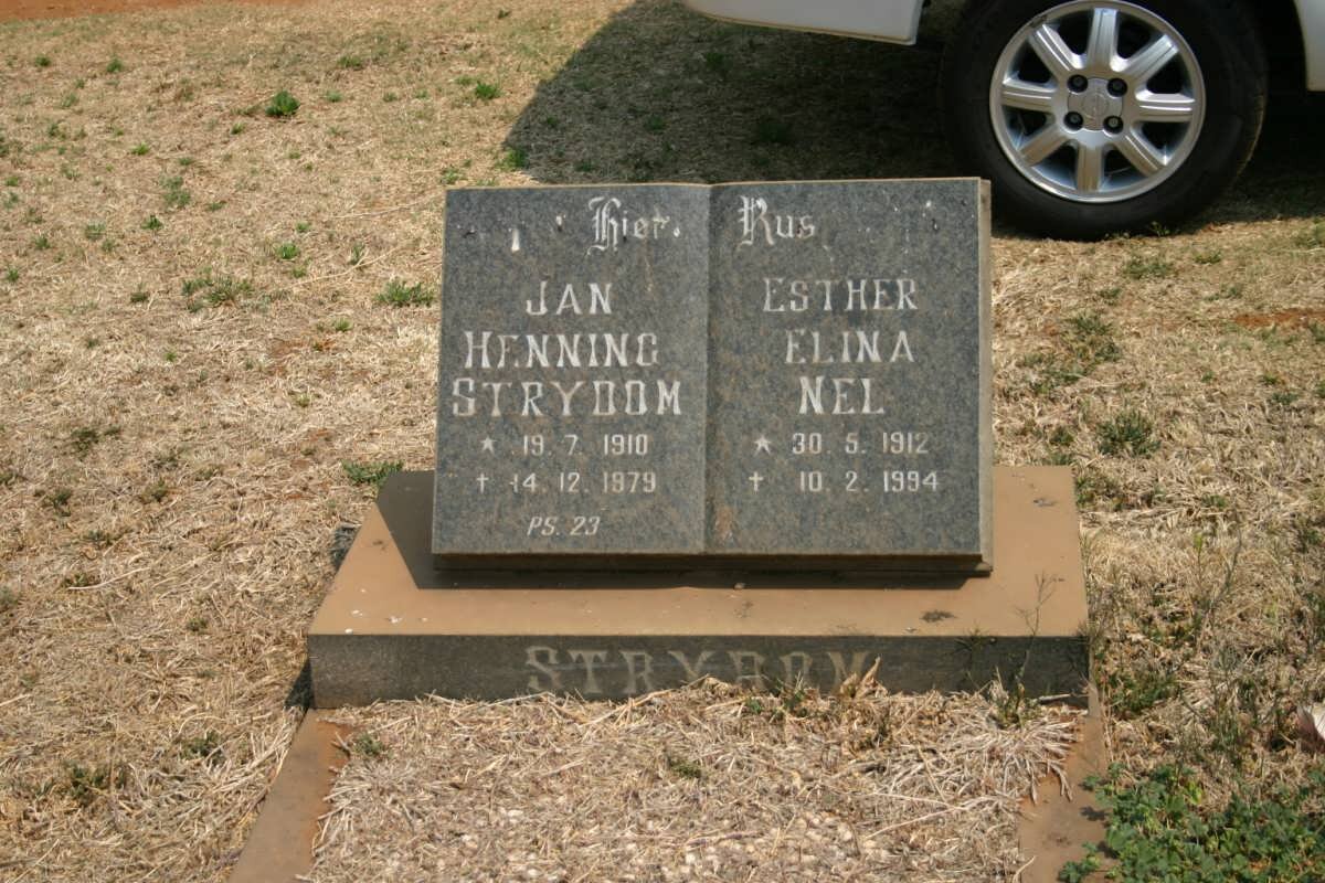 STRYDOM Jan Henning 1910-1979 &amp; Ester Elina NEL 1912-1994