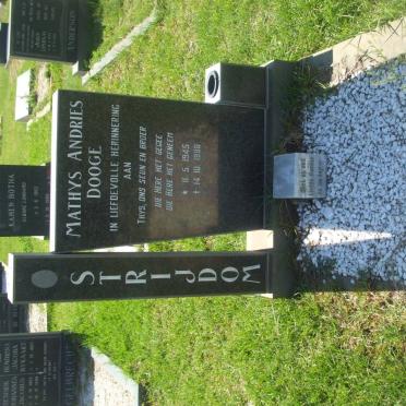 STRYDOM Mathys Andries Dooge 1945-1988