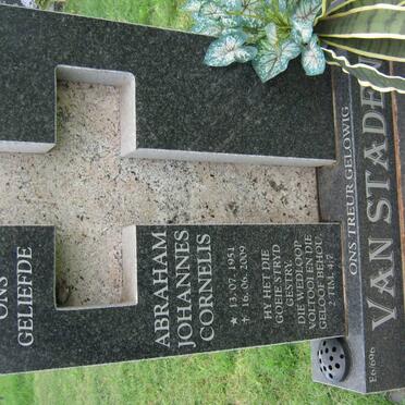 STADEN Abraham Johannes Cornelis, van 1951-2009