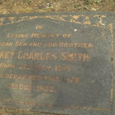 SMITH Sidney Charles 1910-1932