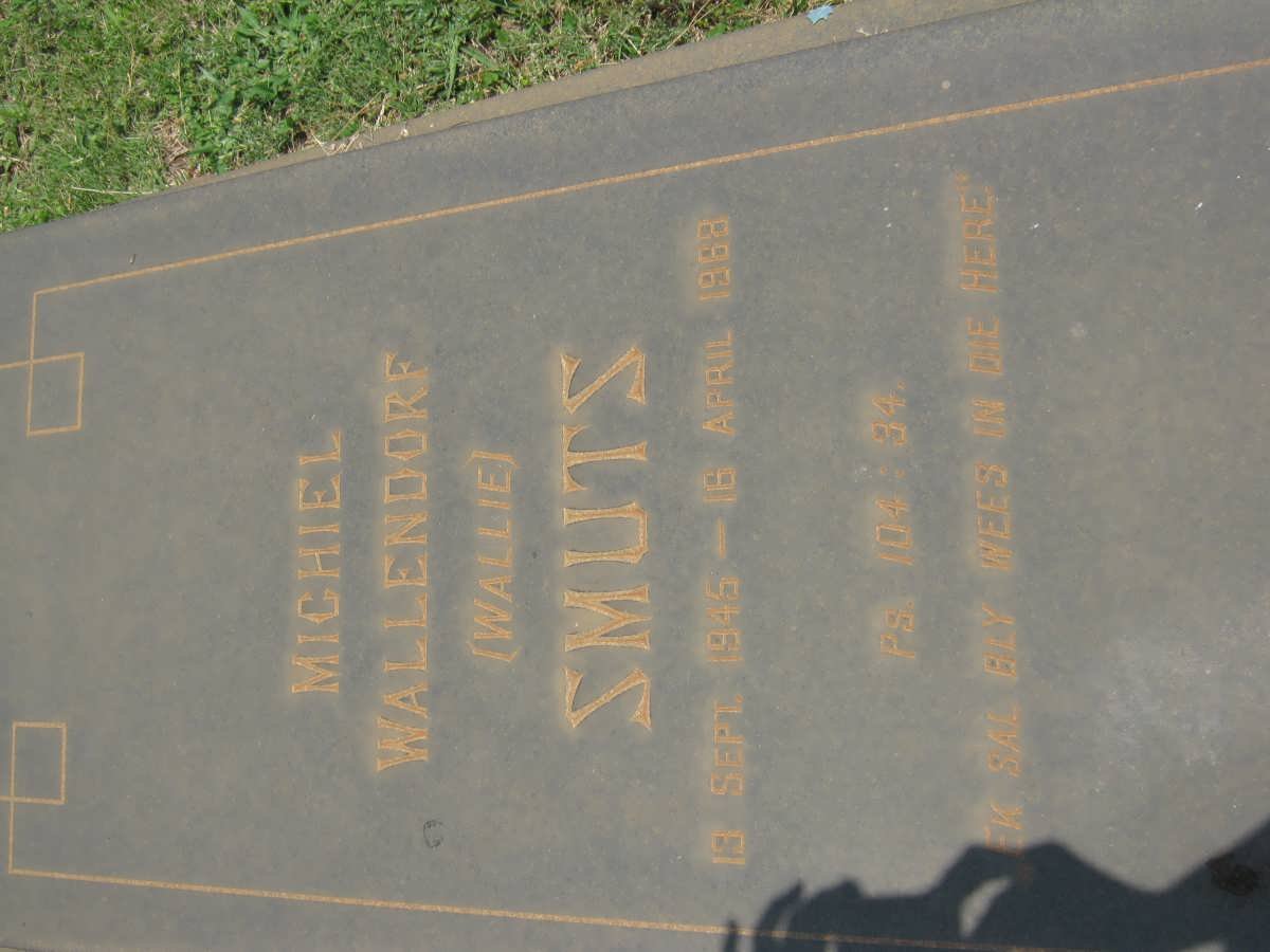 SMUTS Michiel Wallendorf 1945-1968