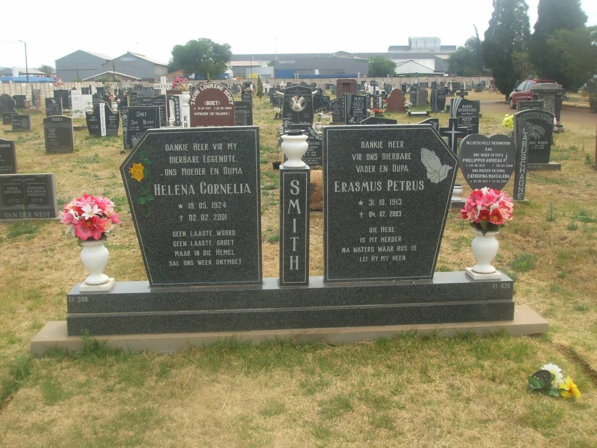 SMITH Erasmus Petrus 1913-2003 &amp; Helena Cornelia 1924-2001