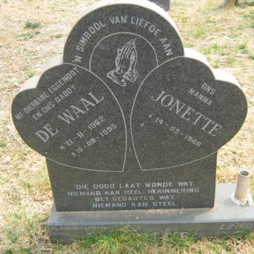 SMIT De Waal 1962-1995 &amp; Jonette 1968-