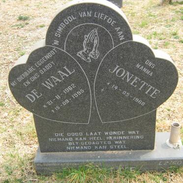 SMIT De Waal 1962-1995 &amp; Jonette 1968-
