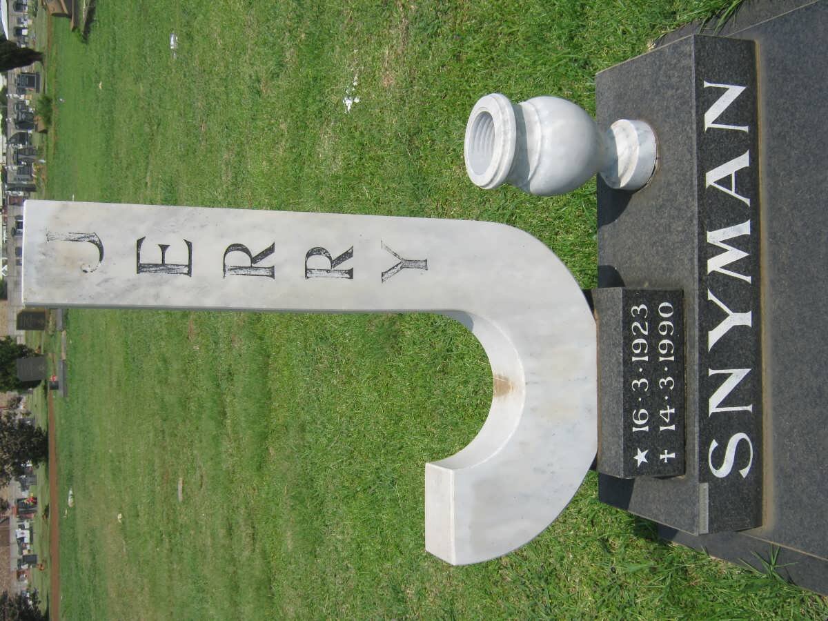 SNYMAN Jerry 1923-1990