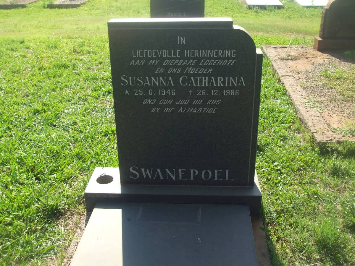SWANEPOEL Susanna Catharina 1946-1986