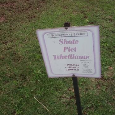 TSHETLHANE Shote Piet 1929-2009
