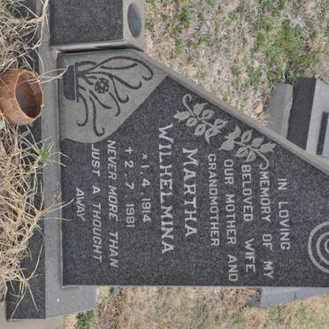 TYLER Martha Wilhelmina 1914-1981