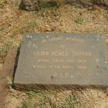 TAPPAN Lilian Agnes 1912-1951