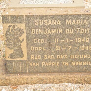 TOIT Susana Maria Benjamin, du 1949-1949