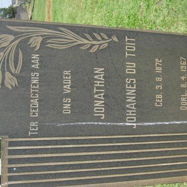 TOIT Jonathan Johannes, du 1872-1967