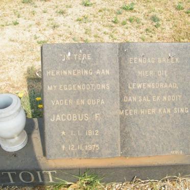 TOIT Jacobus F., du 1912-1975