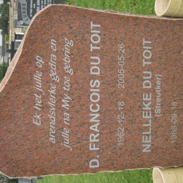 TOIT D. Francois, du 1962-2005 &amp; Nelleke STREUTKER 1969-