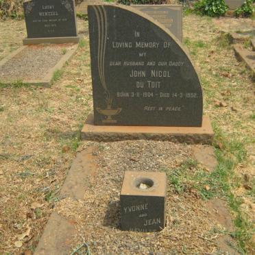 TOIT John Nicol, du 1904-1952