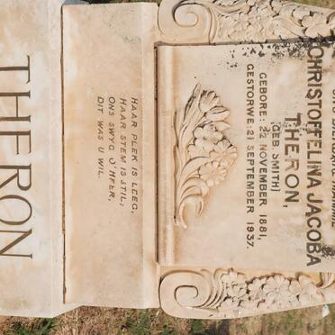 THERON Christoffel Jacoba nee SMITH 1881-1937