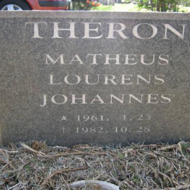 THERON Matheus Lourens Johannes 1961-1982