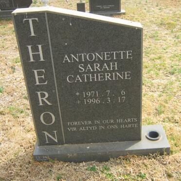 THERON Antonette Sarah Catherine 1971-1996