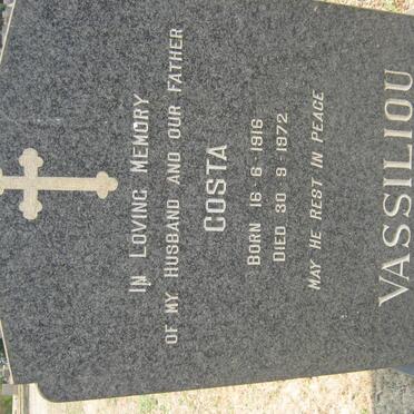 VASSILIOU Costa 1916-1972