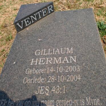 VENTER Gilliaum Herman 2003-2004