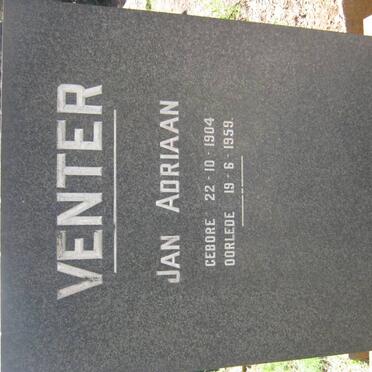 VENTER Jan Adriaan 1904-1959