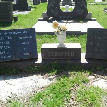 VERSVELD Adriaan Hofmeyr -1989 &amp; Margaretha Johanna Adriana -2007