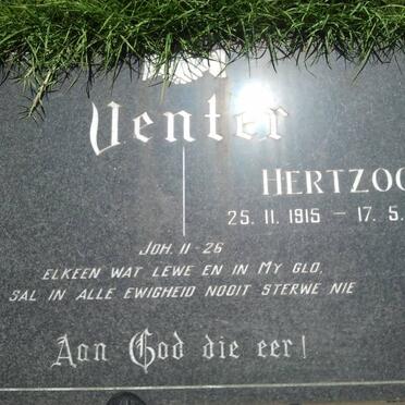 VENTER Hertzog 1915-1988