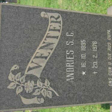 VENTER Andries S.C. 1895-1976