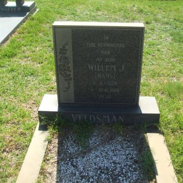 VELDSMAN Willem J. 1939-1988