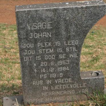 VISAGIE Johan 1953-1984