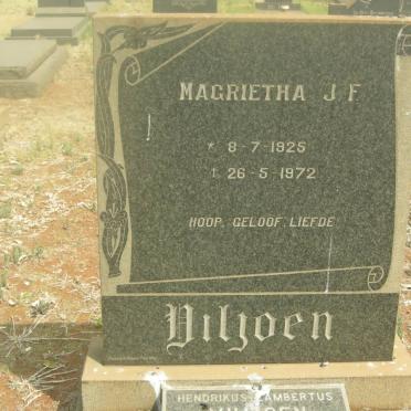 VILJOEN Magrietha J.F. 1925-1972