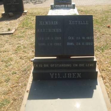 VILJOEN Hendrik Marthinus 1919-1982 &amp; Estelle 1923-1992