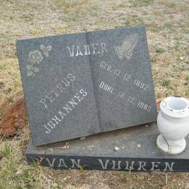 VUUREN Petrus Johannes, van 1892-1983