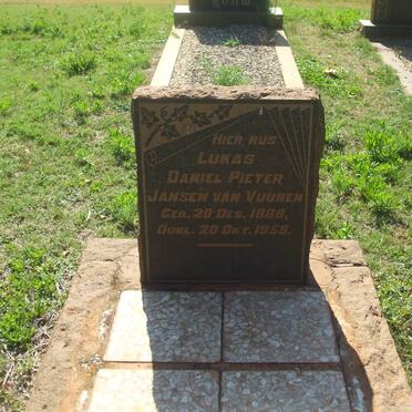 VUUREN Lukas Daniel Pieter, Jansen van 1888-1959
