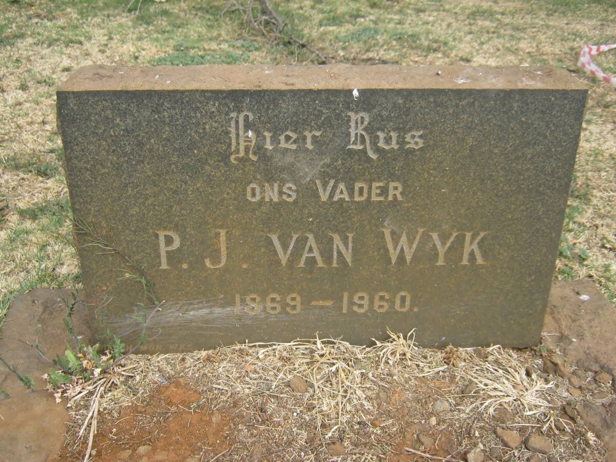 WYK P.J., van 1869-1960