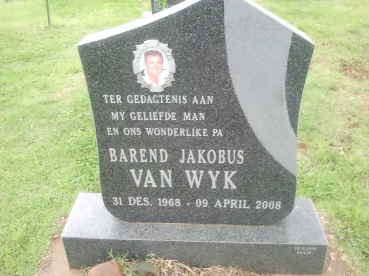 WYK Barend Jacobus, van 1968-2008