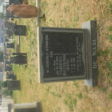 WAAL Egbertus Bletterman, de 1933-1999