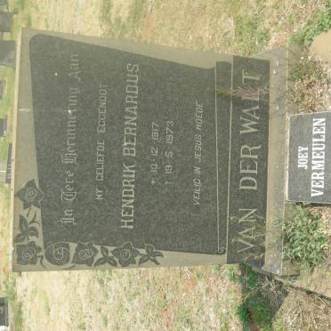 WALT Hendrik Bernardus, van der 1917-1973 :: VERMEULEN Joey 1922-2007