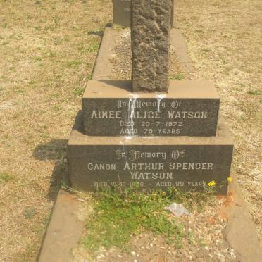 WATSON Canon Arthur Spencer -1966 &amp; Aimee Alice -1972