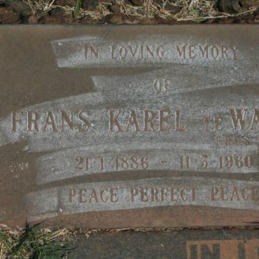 WATER Frans Karel, te 1886-1960 &amp; Beatrice Amelia BOOYSEN -1941