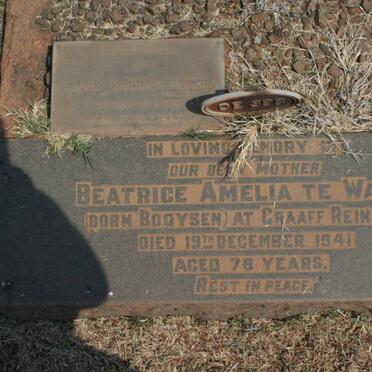 WATER Beatrice Amelia, te nee BOOYSEN -1941